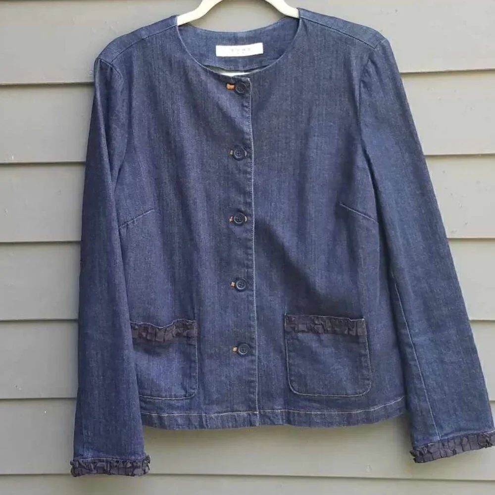 Liz Claiborne Denim Jacket Size Large
